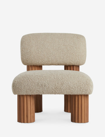 Open Box: Auclair Accent Chair, Tan Boucle