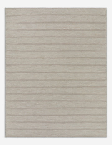 Custom Cheyenne Flatweave Wool Rug, Parchment