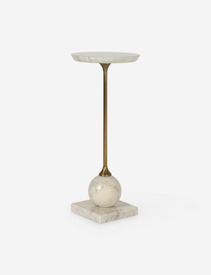 Meazza round marble drink side table.