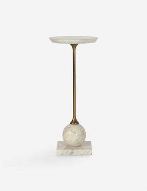 Meazza round marble drink side table.
