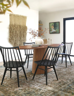 Beth Oval Dining Table : Brown