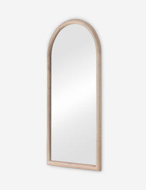 Open Box: Ava Full Length Mirror, Whitewash Acacia