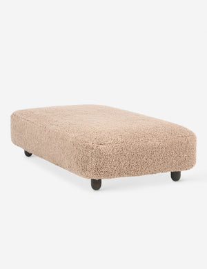 Dover faux shearline long ottoman.