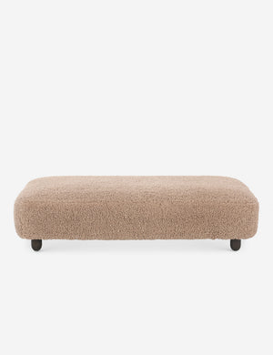 Dover faux shearline long ottoman.