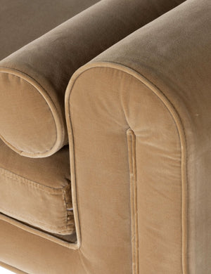 Open Box: Rowe Bench, Buff Velvet