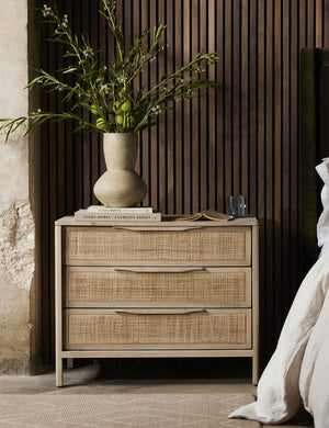 Open Box: Hannah 3-Drawer Nightstand, Natural