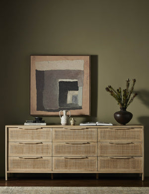 Hannah 9-Drawer Dresser : Black and Natural