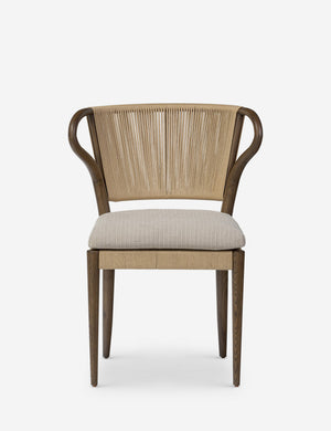 Open Box: Amira Dining Chair, Navy Stripe by Amber Lewis x Four Hands