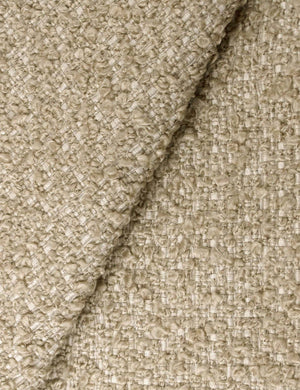 The Buff Boucle fabric on the Nabiha platform bed