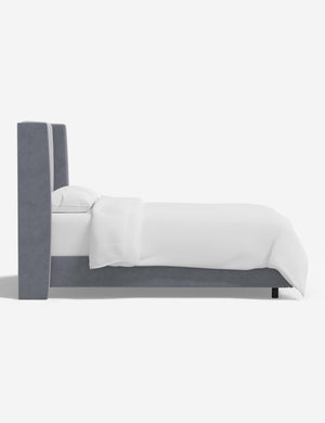 Open Box: Adara Bed, Denim Velvet Queen