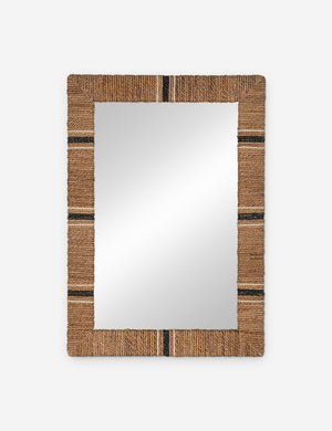 Liezel multicolor jute wrapped decorative wall mirror.