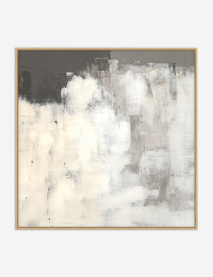 Rina abstract netural gray toned Wall Art with a brushstroke texture