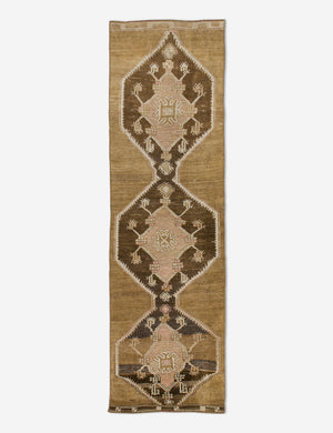 Vintage Turkish Hand-Knotted Wool Runner Rug No. 240, 2'10
