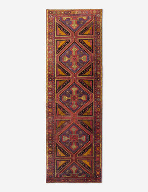 Vintage Turkish Hand-Knotted Wool Runner Rug No. 242, 4' x 14'1