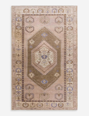 Vintage Turkish Hand-Knotted Wool Rug No. 594, 4' x 7'7