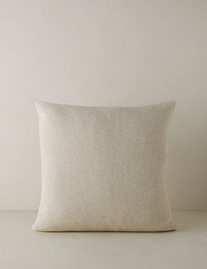 Back of the Accord Natural Linen Square Pillow by Elan Byrd.