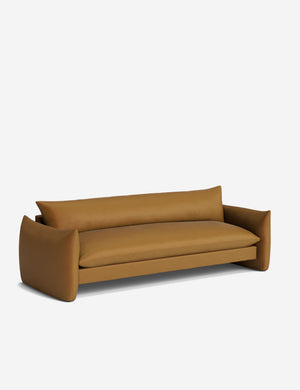 Open Box: Banks Sofa, Cognac Velvet 96