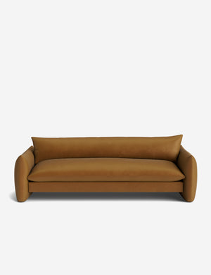 Open Box: Banks Sofa, Cognac Velvet 96
