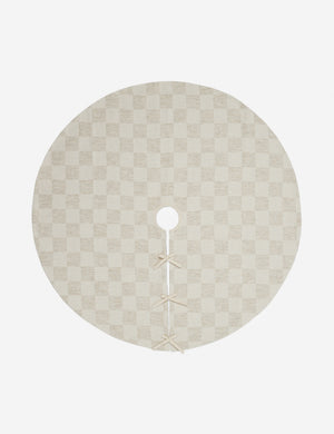Bronson checkerboard pattern christmas tree skirt