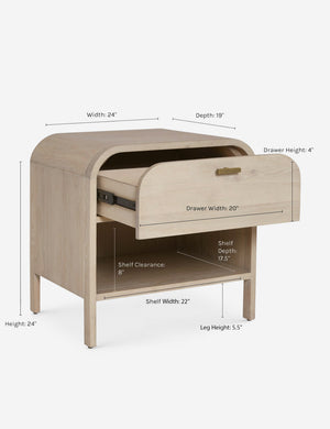 Brooke Nightstand : Black