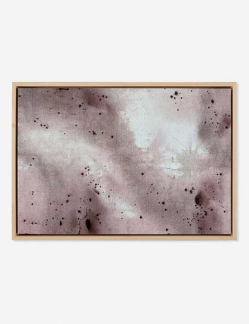 | Neutral Abstract No. 33 one-of-a-kind neutral-toned Wall Art in a maple frame by Visual Contrast