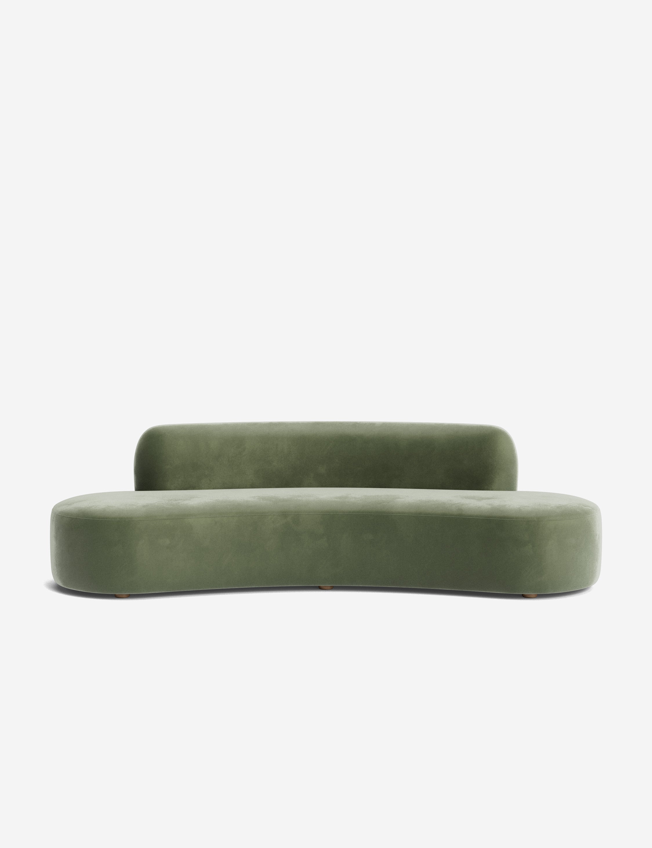 Open Box: Cara Sofa,Moss Luxe Velvet 108"W