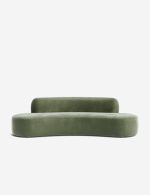 Open Box: Cara Sofa,Moss Luxe Velvet 108