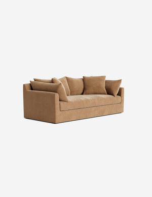 Open Box: Cashel Sofa, Caramel Vintage Velvet 84
