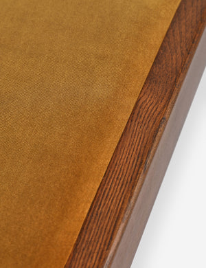 Close up of the Ceiba mixed-material sculptural accent bench by Carly Cushnie.
