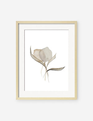 Pale Bouquet Print in a natural frame by Céline Nordenhed