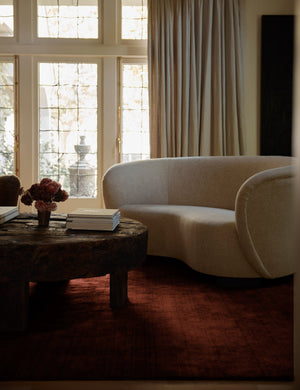 Chiltern Rug Swatch by Jake Arnold, Rust