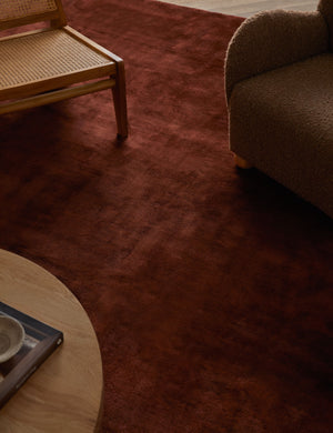 Chiltern Rug Swatch by Jake Arnold, Rust