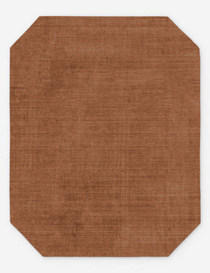 Damara solid viscose rug in rose.