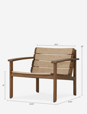 Dockery Outdoor Accent Chair : Natural