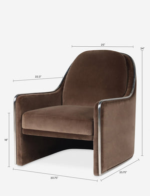 Ortiz Accent Chair : Brown
