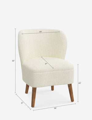 Tennie Accent Chair : Brown Boucle