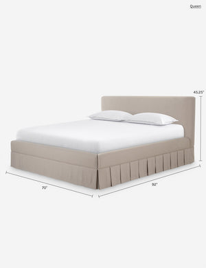 Belden Platform Bed : Beige / King