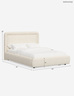 Courtet Platform Bed : Natural Linen / Full
