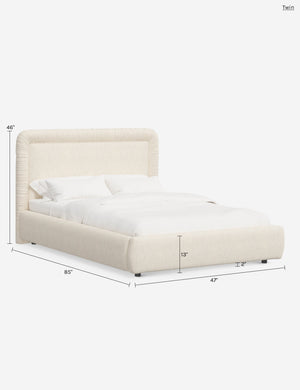 Courtet Platform Bed : Natural Linen / Full