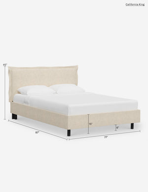 Elara Platform Bed : Mineral Velvet / Full