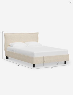 Elara Platform Bed : Mineral Velvet / Full