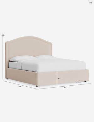 Hollins Storage Bed : Sky Blue Classic Velvet / Twin