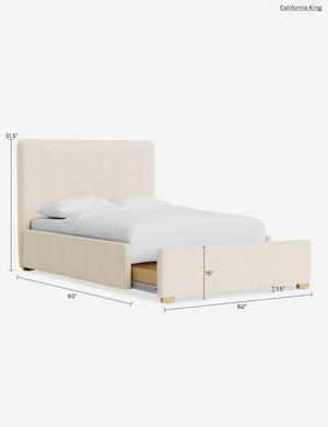 Johnson Storage Bed : Sky Blue Classic Velvet / Full
