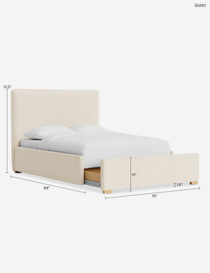 Johnson Storage Bed : Sky Blue Classic Velvet / Full