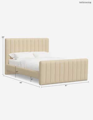 Manchester Platform Bed : Pebble Linen / Twin