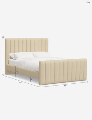 Manchester Platform Bed : Pebble Linen / Twin