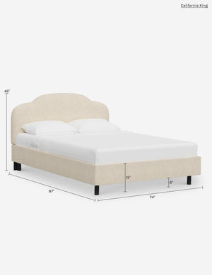 Ruby Platform Bed : Cream Sherpa / Cal King