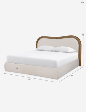 Shannon Platform Bed : Oat / Queen
