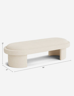 Sheldon Bench : Sky Blue Classic Velvet