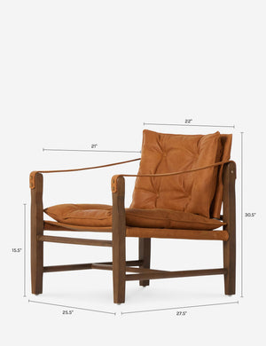 Caruso Accent Chair : Cognac Leather